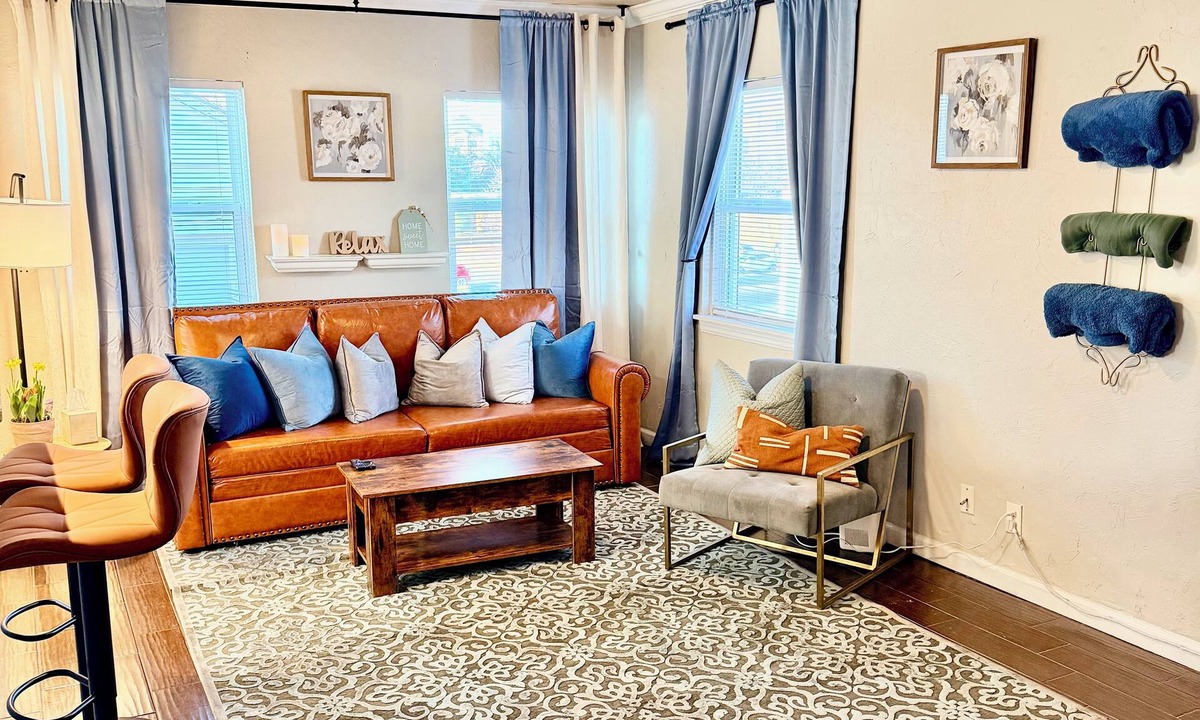 Central Oklahoma City House | Walk to OCU Lazy Leopard Lounge Stylish OKC Stay 2 bedroom KING & QUEEN