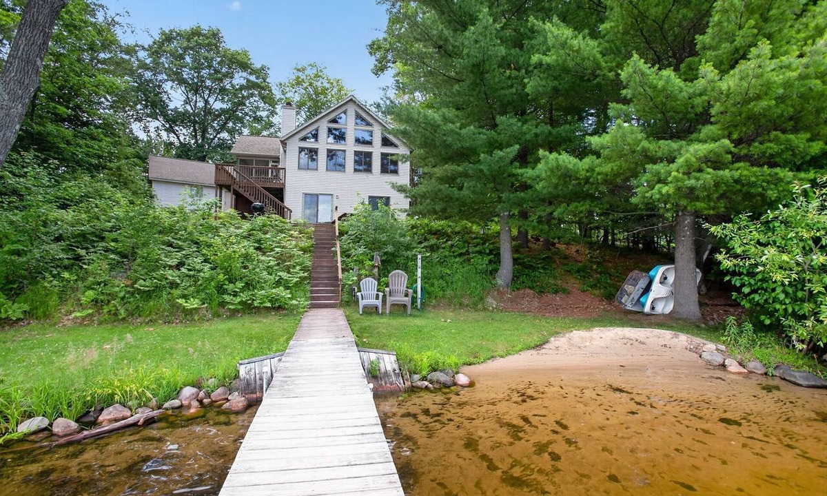 Fife Lake House | Waterfront Lake Cottage: Dock, Kayak, Sunroom