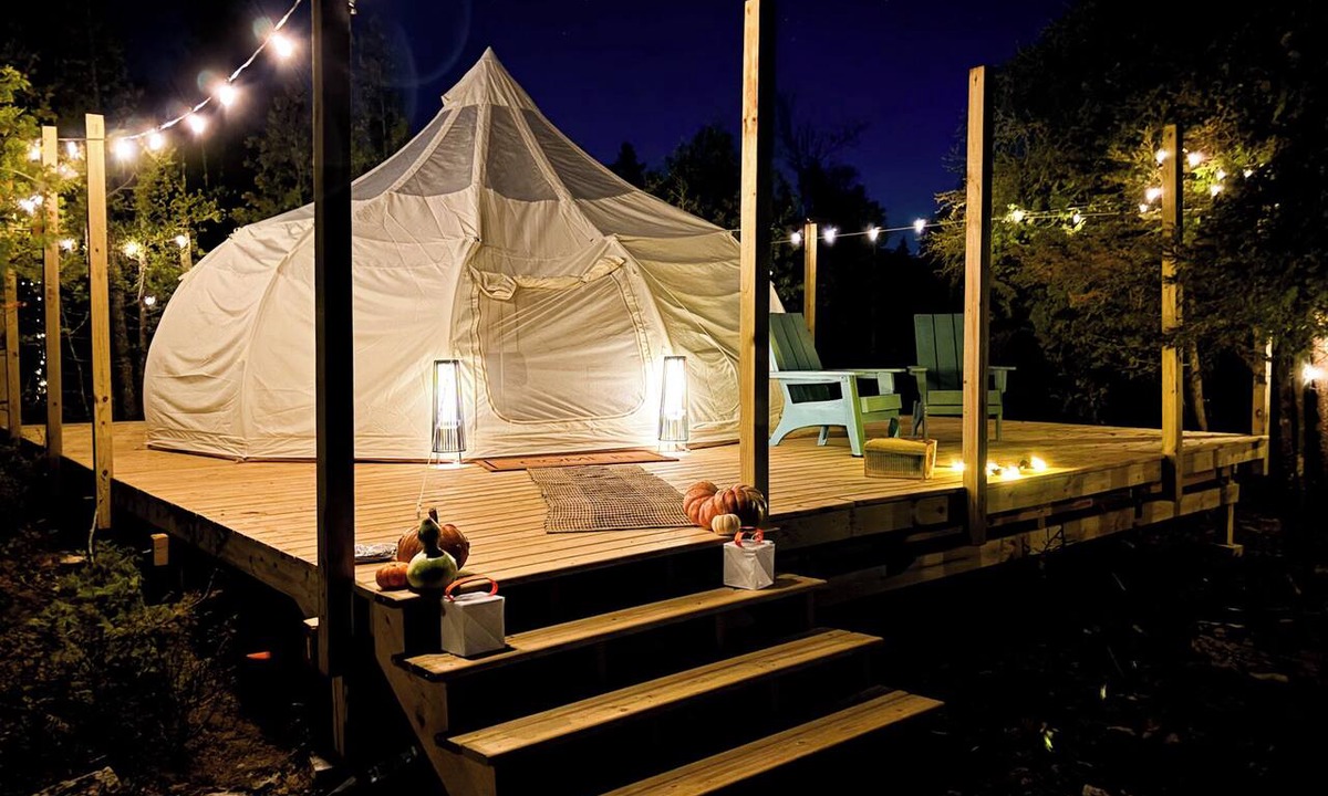 Drummond RV Rental | Wonderful 1-bedroom bell tent campground in peaceful Drummond for nature lovers