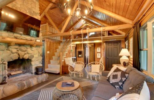 Breezy Point House | 1 Mi to Beach & Lake: Breezy Point Cabin w/Yard!