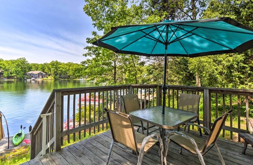 Lake George Cabin | 11 Mi to Snow Snake Ski! Lake House w/Boat Dock