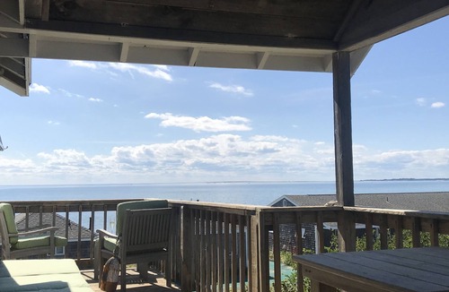 North Truro Cottage | 2 Bedroom Cottage with Ocean views inside and out on private wrap around deck!