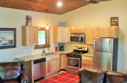 Grand Rapids Cabin | 2015 Built Lakeshore Cabin with 220 of shoreline, sandy beach on 8 private acres