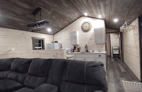 Centerville Cabin | 2BR Woods Cabin Fast WiFi & Fire PIt Getaway