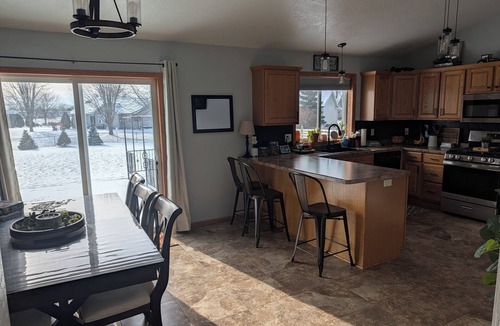 Omro House | 3-bedroom house with Fishing Pond! Only 11 miles from EAA grounds!
