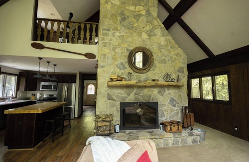 Michaywe House | 5BR Gaylord Cabin | Game Room, Year-Round Pool & Hot Tub