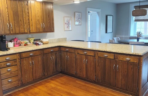 Heath House | 7 woodland Acres, secluded place with Pool, Pickleball, creek, and Hot Tub