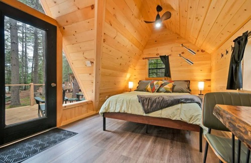 Oxford Cabin | A Serene A-Frame Cabin with Hot Tub
