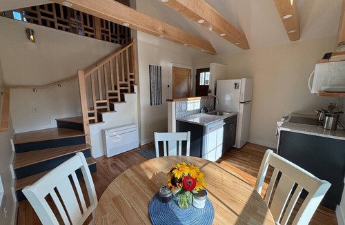 Northeast Harbor Apartment | Acadia Retreat Firelit Garden Walk to Dining Two person maximum occupancy