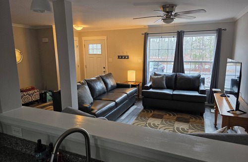 Trenton Condo | Acadia Villas! 4A Lexi: A private neighborhood nestled in the woods.