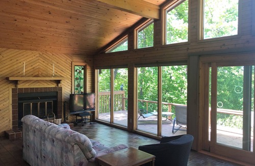 Richville Ski Chalet | Accessible Home on Secluded Private Lake