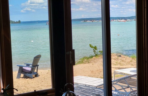 Rapid City House | Angie's Beach House-on Torch Lake, MI. Can walk to the sandbar, northern view.