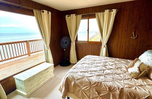 Montague Cottage | BEACH!, Lakefront Cottage, Huge Deck & Amazing Sunsets