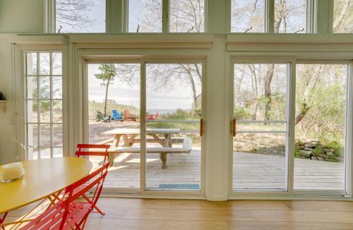 Muskegon House | Beachfront Lake Michigan Cottage: Fire Pit & Deck