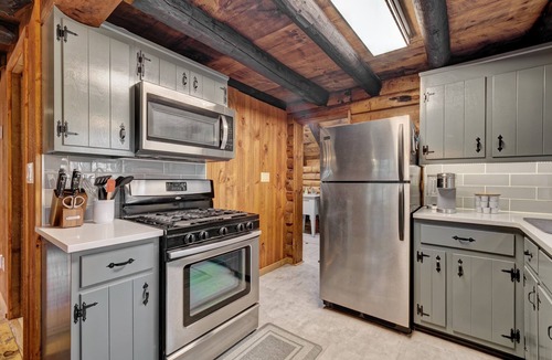 Northwest Harwinton Cabin | Beautiful brook-side log cabin on 3 private acres - 2 bed, 1.5 bath, entire home