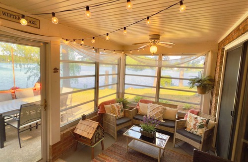 Wautoma Cabin | Beautiful Lakefront cabin w/woodburning fireplace, parking, grill, canoe, SUP.