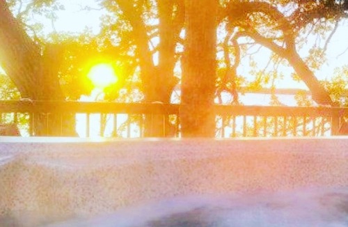Litchfield House | Belle Haven has 3 separate wood decks, one stone patio, a dock, & a beach house.