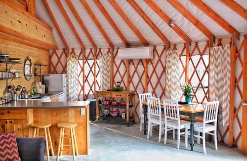 Southwest Harbor Cottage | Big-Yurt Glamping on the Quiet-side of Acadia National Park!