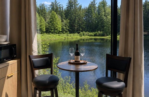 Whitefield House | Blue Spruce Mirror House at FarAway Pond