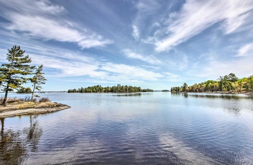 International Falls House | Boat Dock & Beach: Charming Stop Island Cabin