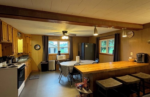 Grand Marais House | Cabin & bunkhouse on M-77 close to town Grand Marais, heated garage, parking