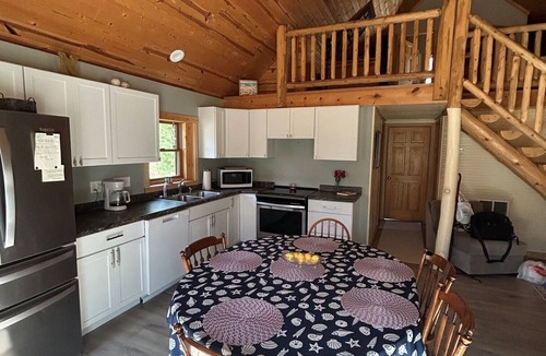Caseville Cabin | Cabin Love: Wooded Seclusion-Private Sub Beach just a 5 - 6 min stroll away!