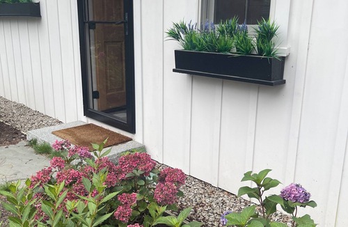 Northwest Harwich House | Charming 1bd, 1ba Cape Cod Cottage on the Rail Trail with an outdoor shower.