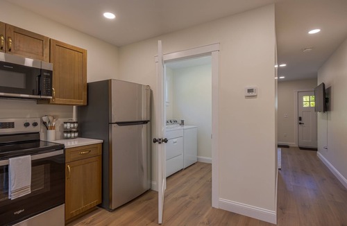 Ellsworth Apartment | Charming 2-bedroom apartment nestled in a quiet neighborhood with nearby stream.