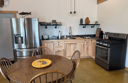 Benzonia House | Charming Barndominimum is in pleasant and quiet secluded woods.