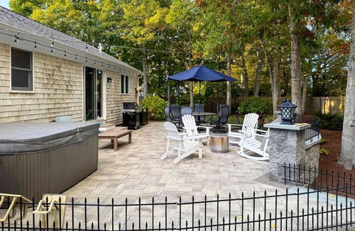 West Hyannisport House | Charming Family Retreat with Private Hot Tub & Firepit Near Cape Cod Beaches, Barnstable MA