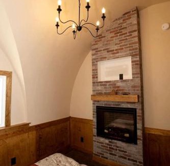 Springvale House | Charming Luxury Hobbit House with Private Hot Tub in Tranquil Woodlands on Littlefield Pond in Springvale, Maine
