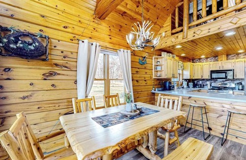 Friendship House | Charming & peaceful cabin with fire pit, deck, & great nature views - near golf