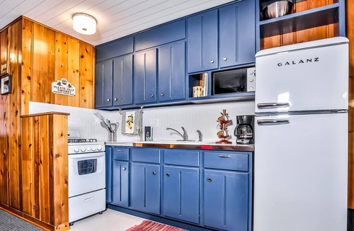 Presque Isle House | Classic, lakefront suite at a vintage resort with communal dock, firepit & views