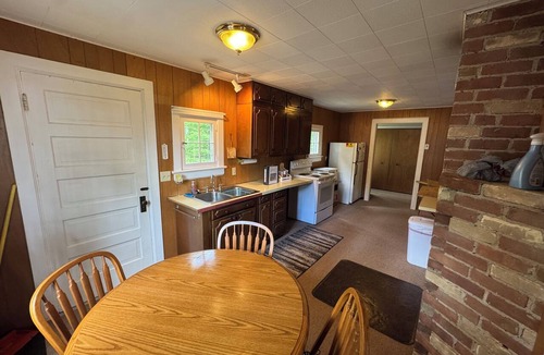 Rapid River Cabin | Classic UP Cabin with Lake Views, Private Beach, Fire Pit