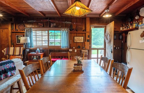 Terra Alta Cabin | Cozy Cabin w/Pavilion, Deck, Fireplace & FirePit