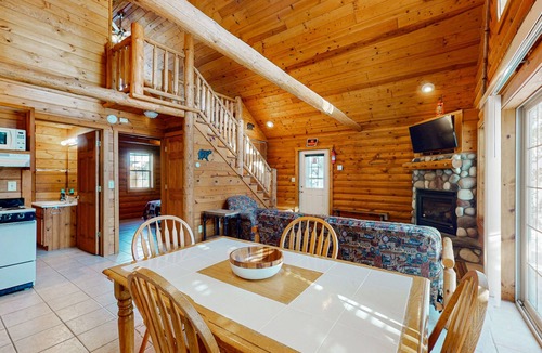 Mercer Cabin | Cozy cabins w/fireplace, whirlpool tub, access to private dock, & fire pit