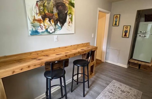Warrensburg Cottage | Cozy Campus Art Cottage