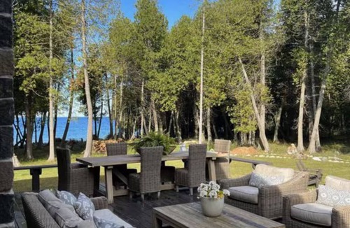 Cedarville House | Cozy Lake Home Located on Marquette Island Surrounded by Water Beautiful Sunsets