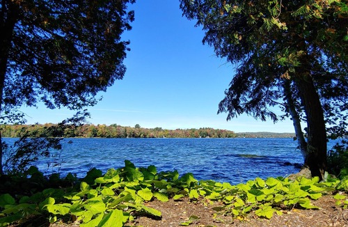 Dexter House | Cozy lakefront home w/ a firepit, outdoor shower, & private beach!