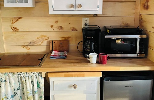 Bowdoin Cabin | Cozy Maine cabin nestled in the woods, dog-friendly