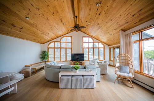 Lake Township House | Crystal Lake Hillside with Private Sandy Beach