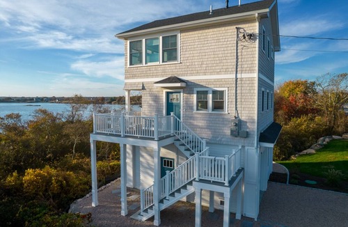 Green Hill House | Custom Waterfront Home on Green Hill Pond with kayaks, walk to beach