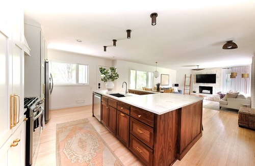 Minnetonka House | Designer Retreat Game Room Fire Pit Big Yard