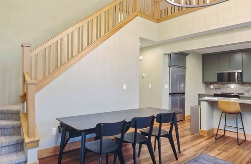 Boyne Falls Condo | Disciples Village #678 | optional lower unit expansion for rental | Fireplace