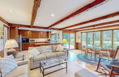 Yarmouth Port House | Dog-friendly, custom-designed home with 180-degree salt marsh view & 2 decks