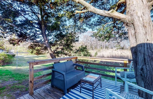 Lagoon Heights House | Dog-Friendly Downtown Home w/Free WiFi, Deck, Water Views, & Partial A/C