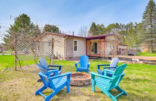 Central Lake House | Dog-Friendly Michigan Home w/Deck & Fire Pit!