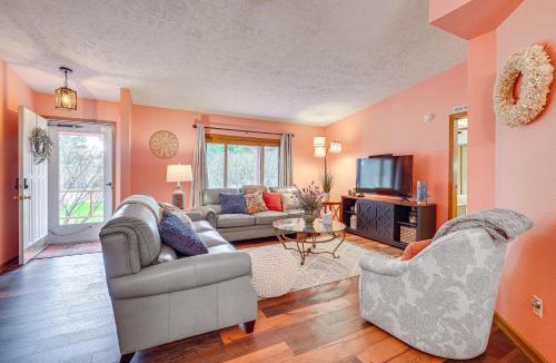Central Lake House | Dog-Friendly Michigan Home w/Deck & Fire Pit!