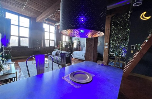 Detroit Apartment | Downtown: River Views & Vintage Vibes