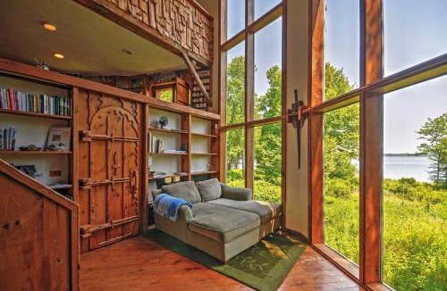 Prospect Harbor House | 'Dragonwood Castle' on Waterfront w/Stunning View